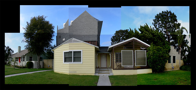Eric Moss's Petal House - Front montage
