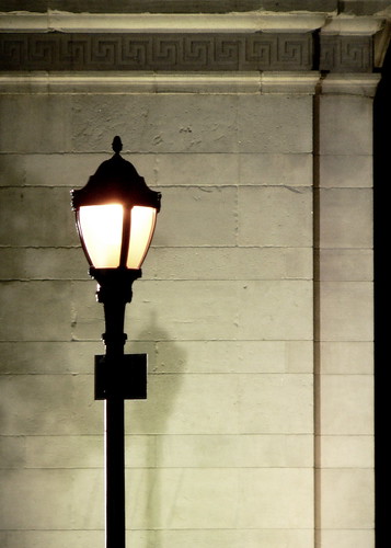 Lamp post and its shadow