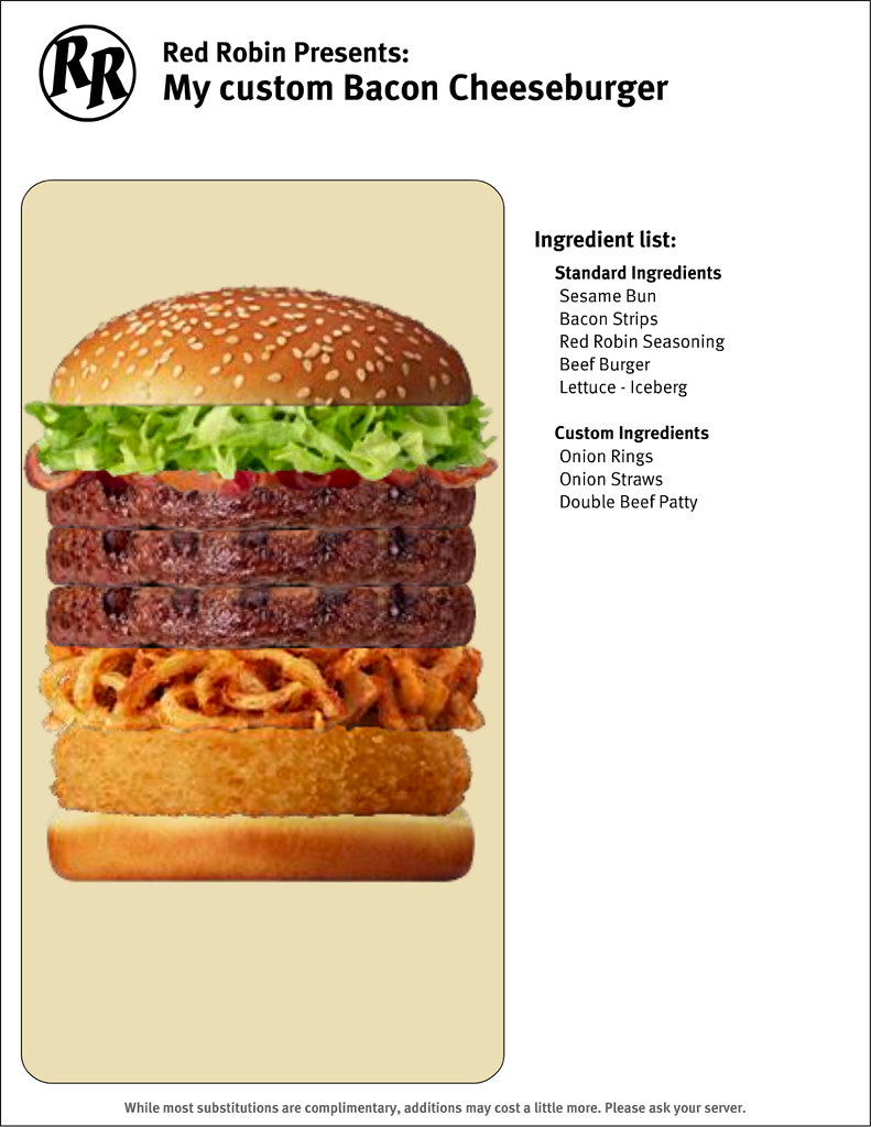 Red Robin - Burgerizer | i want to go to red robin | Flickr