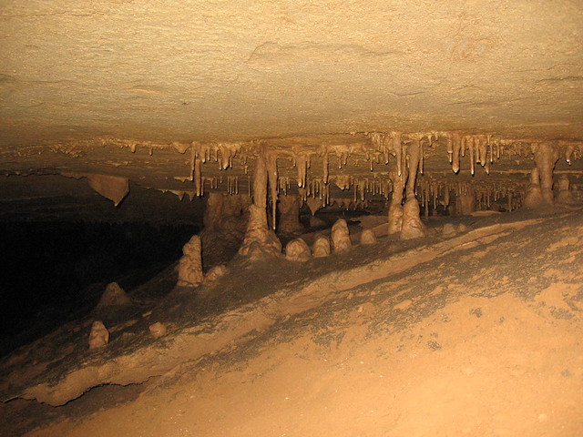 Columns, Fox Hole Cave, Van Buren Co, TN