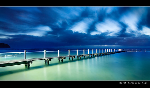 North Narrabeen Rock Pool Before Dawn by brentbat