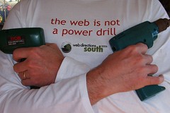 the web is not a power drill