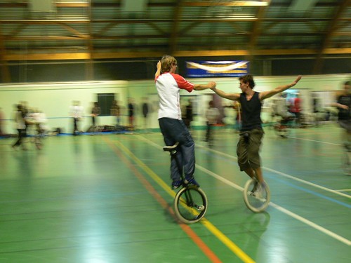 Dance with unicycle