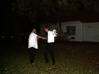 Two Mormons greeting each other with the secret handshake | Flickr