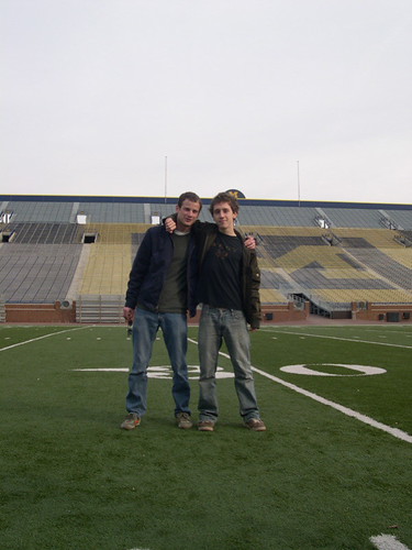 Jeremy and Simon, Michigan Stadium | by jbirnhol