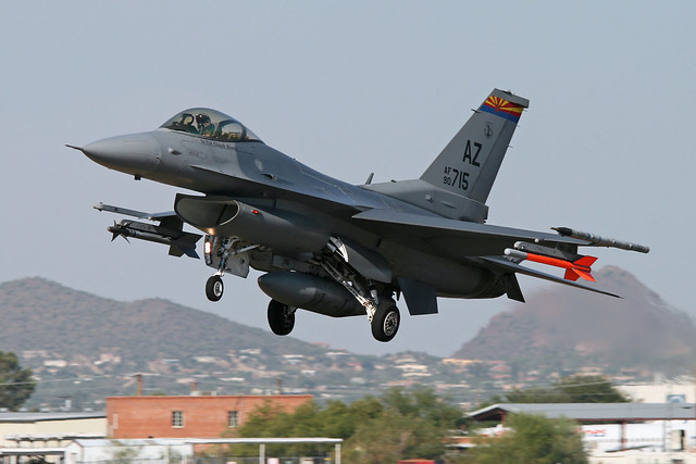 General Dynamics F-16C Fighting Falcon s/n 90-0715, 162nd FW