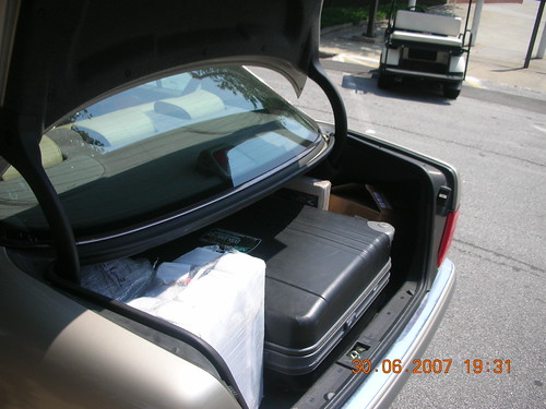 Baggages and Nazanin's Mercedes | by aspersica