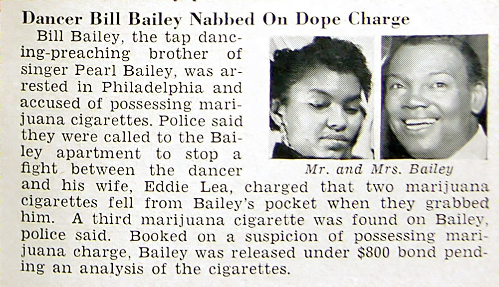 Pearl Bailey's Brother, Bill Bailey, Nabbed Again