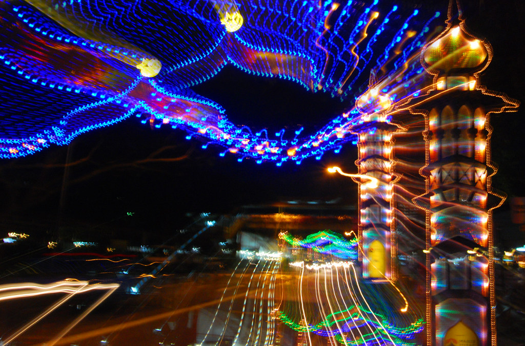 Hari Raya Light up at Eunos, East of Singapore