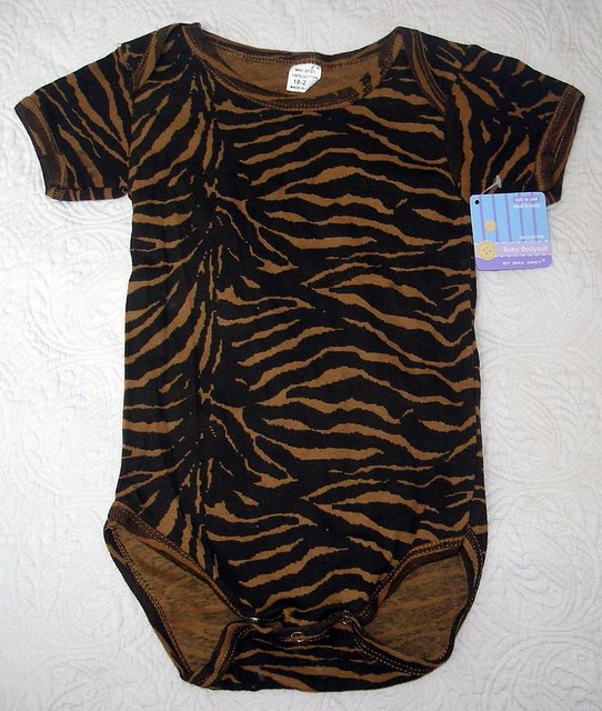 baby tiger- animal print baby onesie