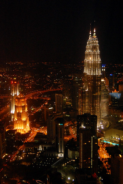 Petronas towers in Kuala Lumpur