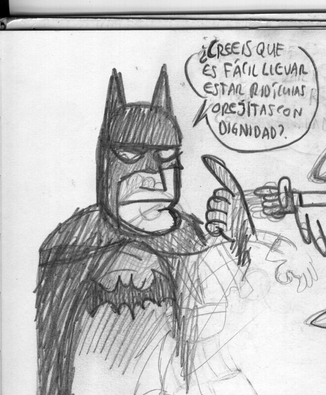 Batman | Dibujo rápido a lápiz de Batman sacado de una de mi… | Flickr