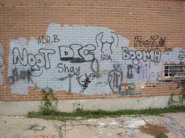 gang graffiti in gert town