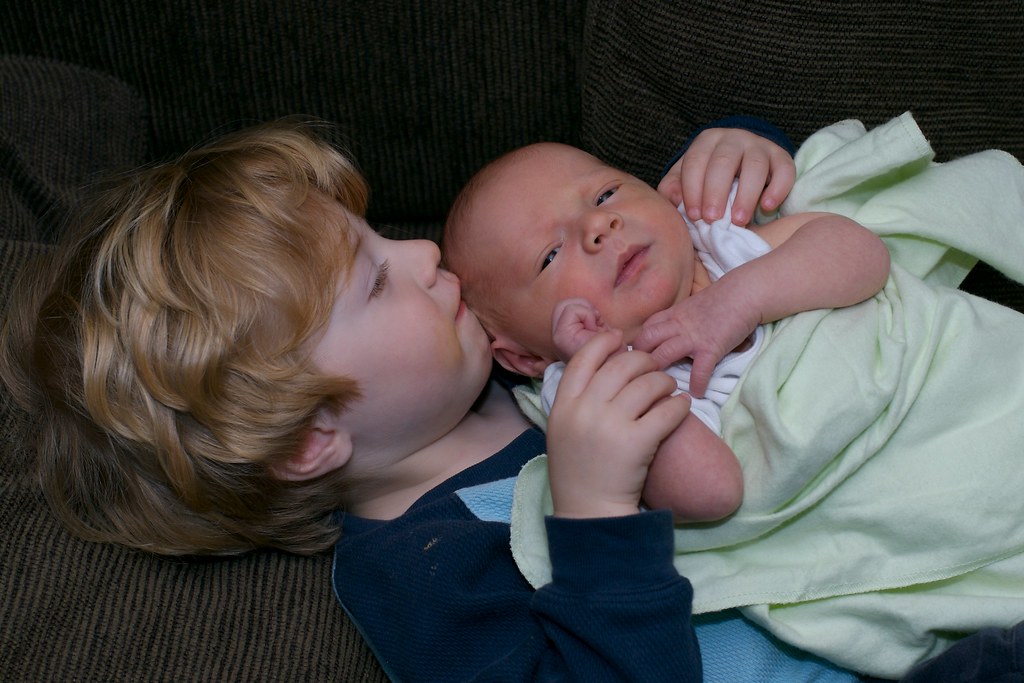 Liam kisses his brother