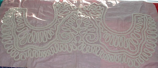 romanian point lace bolero vest in the works