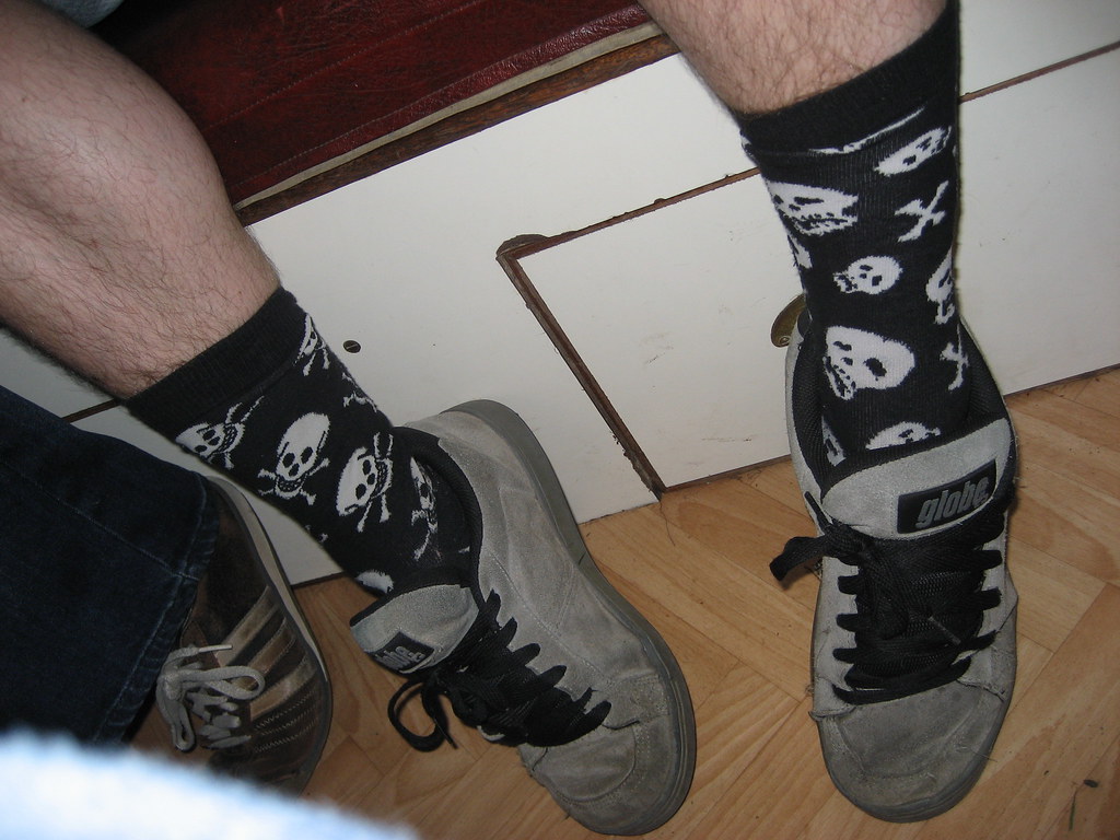 Skull and crossbones socks | David Jones | Flickr