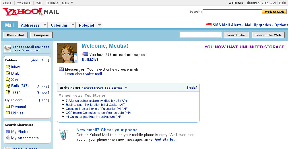 20070612 Yahoo Mail | My yahoo now has unlimited storage, bu\u2026 | Flickr