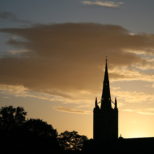 sunset england building church silhouette lincolnshire explore standrews billingborough