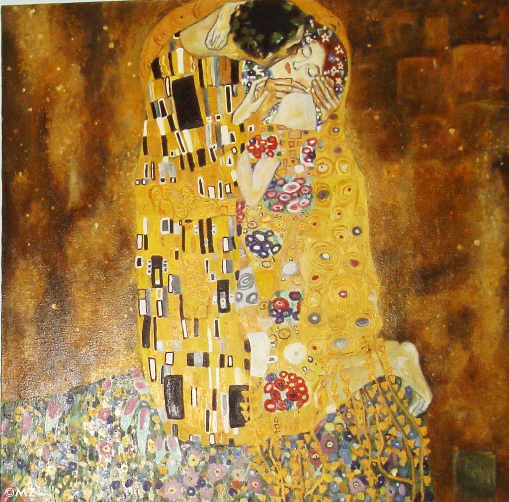 The Kiss - a copy of painting /Original Gustav Klimt 1907-… | Flickr