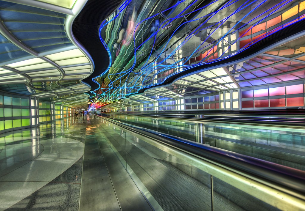 The Underground Peoplemover to the International Terminal by Trey Ratcliff