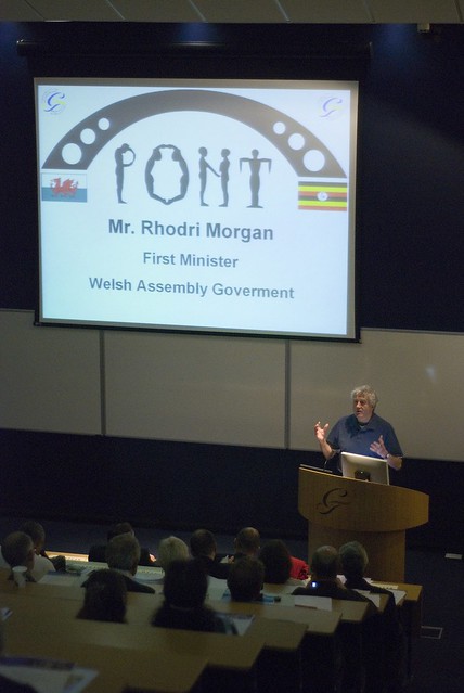 Mr. Rodri Morgan addresses annual conference