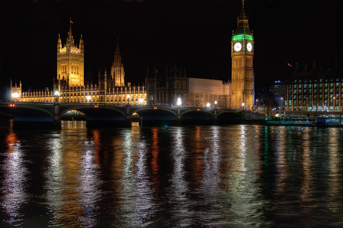 Houses of Parliament & Westminster Bridge by JH Images.co.uk