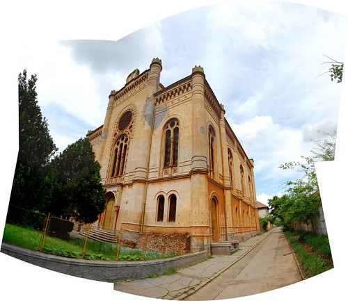 nagykároly carei romania synagogue merged stitched outdoor architecture building