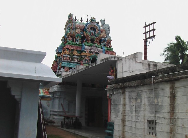 Rajagopuram from inside the temple