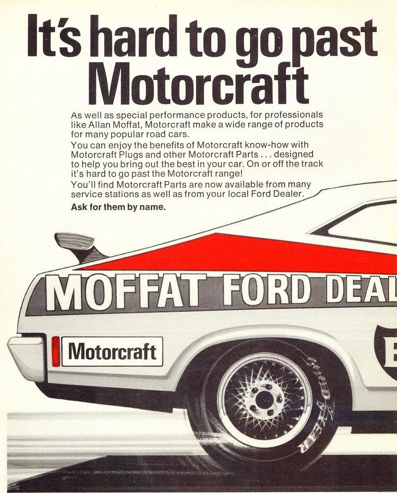 1977 Ford XC Falcon Hardtop - Motorcraft - Allan Moffat Ad - a photo on ...