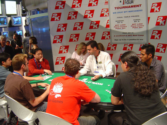 E3 2005 2K games poker table