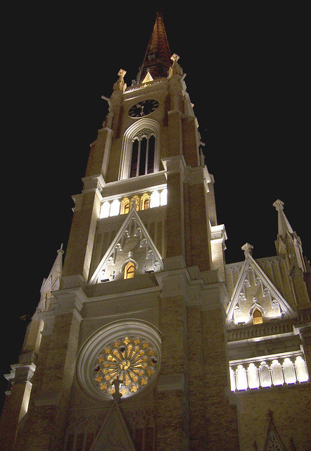 Novi Sad | Roman Catholic Parish Church @ night
