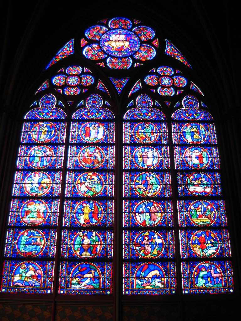 Stained Glass Window in Notre Dame