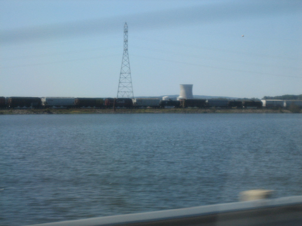 Lake Dardanelle | train with nuclear power plant in the dist… | S ...