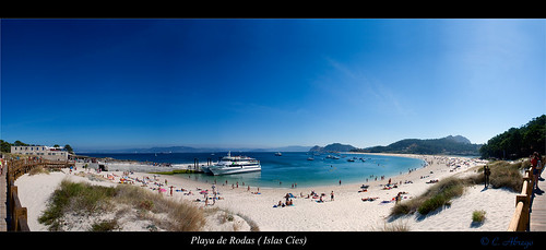 playa de Rodas (Panorámica) by Carlos Abrego Marchueta