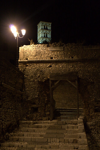 italy night gate italia medieval belltower campanile porta latina medievale notturna notte grazie sermoneta abigfave anawesomeshot unanotteasermoneta