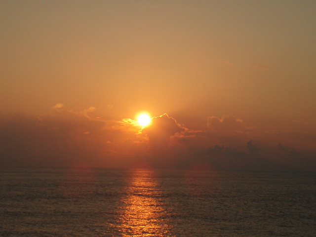 Picture Of Sunrise Over The Atlantic Ocean 7 -  August 25, 2007