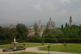 Garden and the Duomo and Palazzo Vecchio from the Giardino di Boboli | by IceNineJon