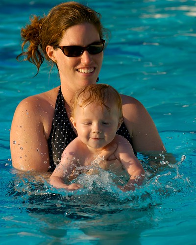 sunset water pool sunglasses nikki splash campbell motherandchild 85mmf14d copoco