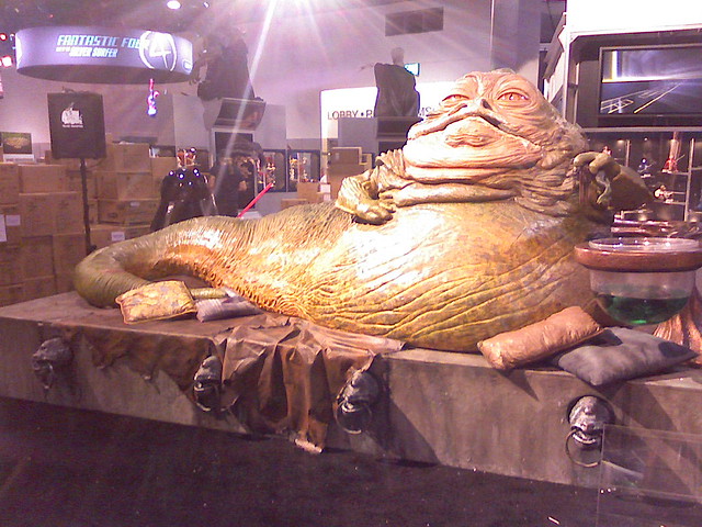 Life-size Jabba the Hutt statue, San Diego Comic-Con, 07/25/07