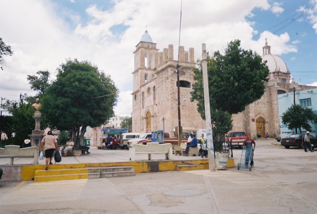 Parroquia y calles de Sain Alto en Zacatecas
