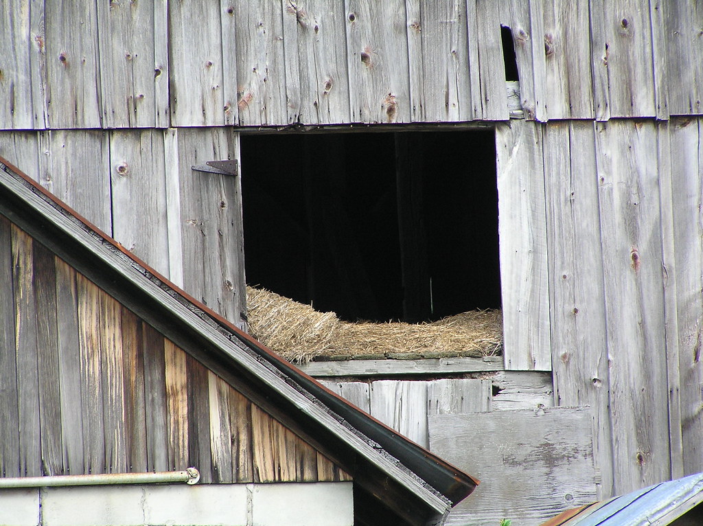 door fell off the hayloft of my old barn | Michael Salerno | Flickr