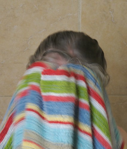 after showering, the first thing you dry will be your face