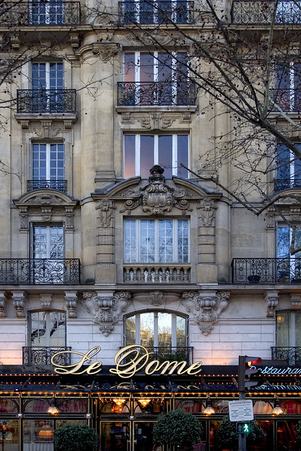 Rita Crane Photography: Paris / historic cafe / Haussman architecture / building / restaurant / Le Dome, on Blvd Montparnasse, Paris