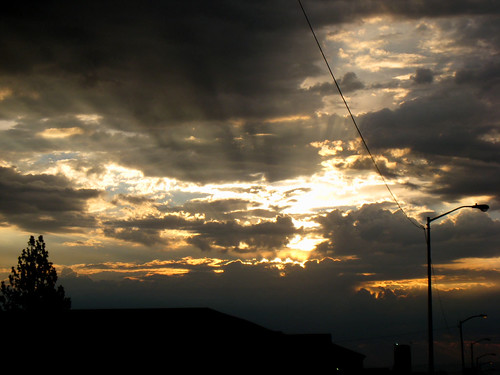 sky clouds sunrise work fresno august302007