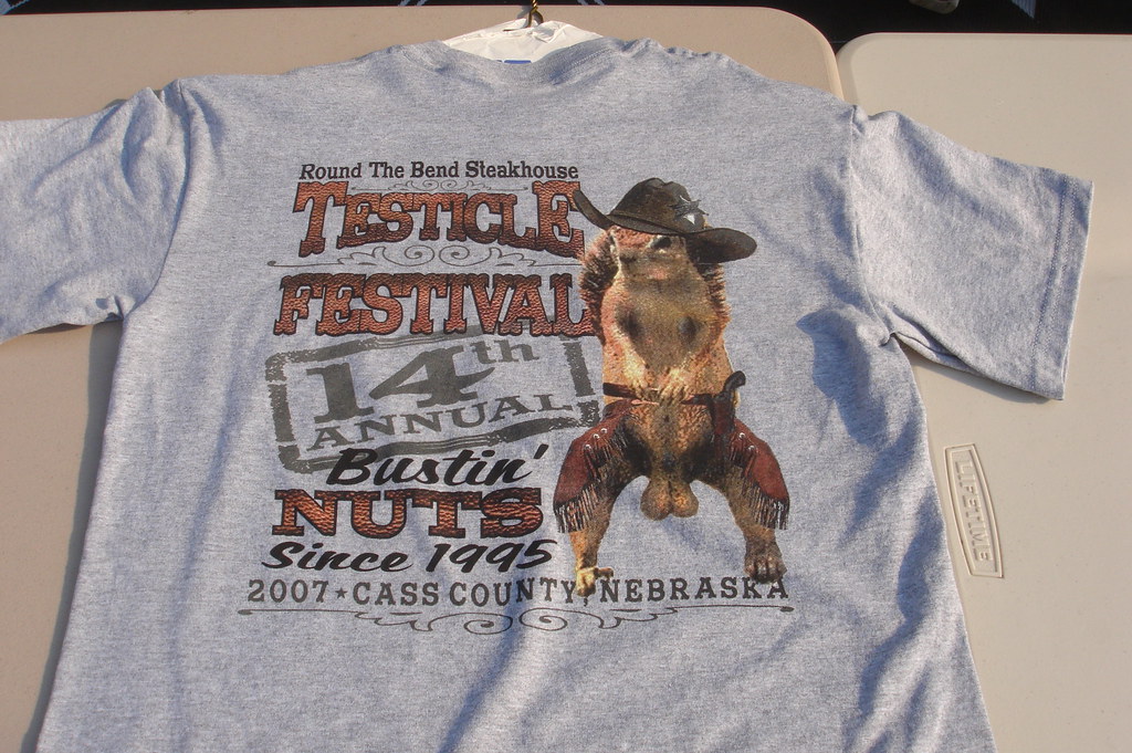 Testicle Festival T Shirt 07 Bustin Nuts Since 1995 P Flickr