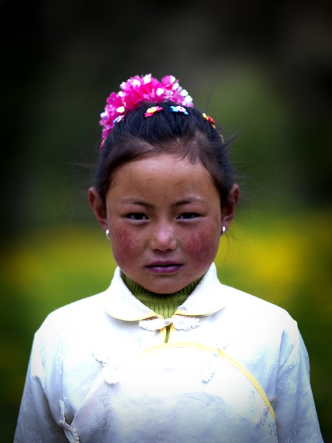 Tibetan girl, Yunnan, China