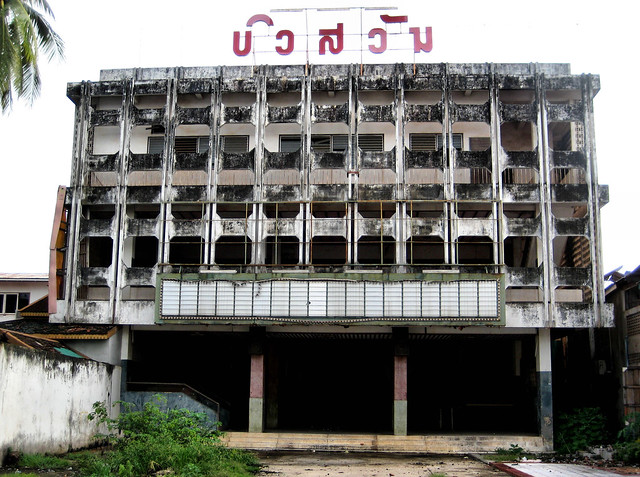 Vientiane Abandoned Building Downtown