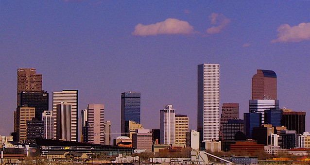Denver, Colorado Skyline View from Barnum Park