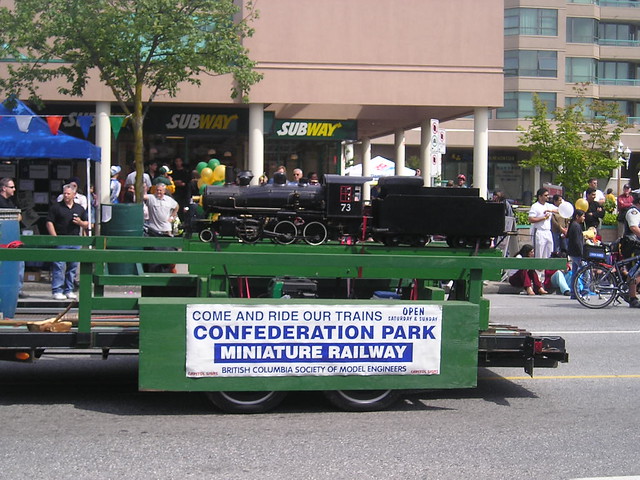 Confederation Miniature Railway Float at Hats Off Day