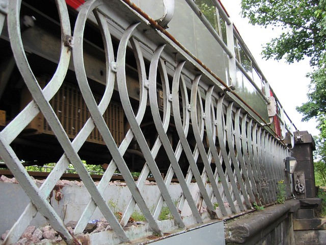 Wrought iron railway bridge